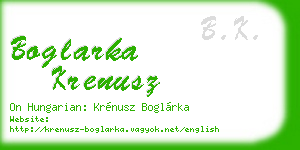boglarka krenusz business card